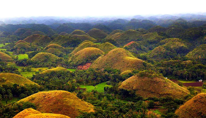 The Chocolate Hills in Philippines