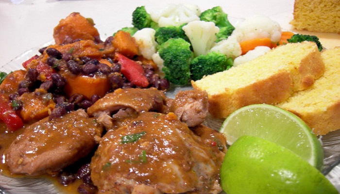 Chicken with Sweet Potatoes and Black Beans-Netmarkers