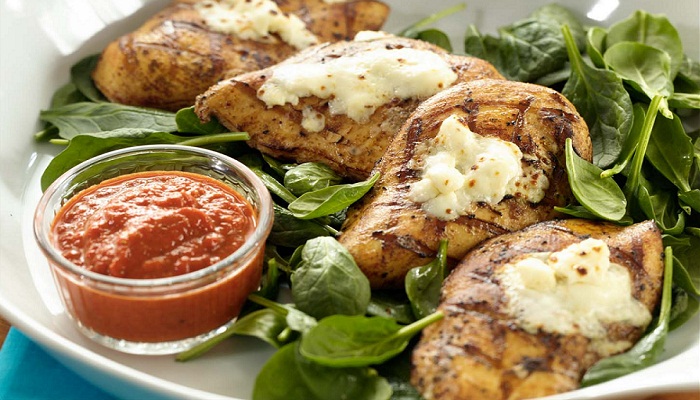 grilled-chicken-red-pepper-sauce-Netmarkers