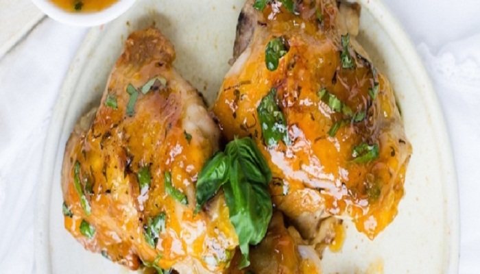 Apricot-glazed chicken & brussels sprouts recipe-Netmarkers