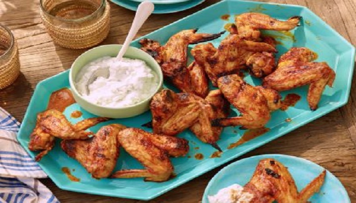 Grilled Chicken with Cilantro-Yogurt Dipping Sauce-Netmarkers