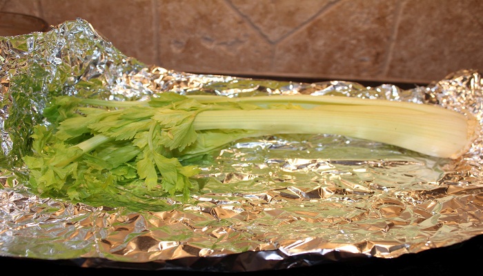 Celery in tin foil netmarkers