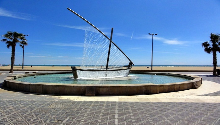 Water Boat Fountain, Spain