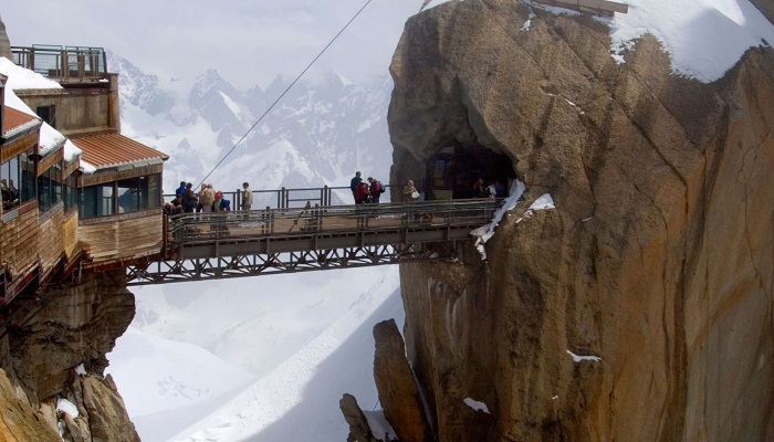 Aiguille Du Midi Bridge- Mont Blanc Massif, France-netmarkers